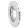 E-Line Drilled & Slotted Silver Brake Rotor, 1992-2002 Fits Multiple Makes/Models, Position: Front Right - image 3