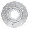E-Line Drilled & Slotted Silver Brake Rotor, 1992-2002 Fits Multiple Makes/Models, Position: Front Right - image 4