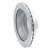 E-Line Drilled & Slotted Silver Brake Rotor, 1992-2004 Fits Multiple Makes/Models, Position: Rear Left - image 1