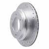 E-Line Drilled & Slotted Silver Brake Rotor, 1992-2004 Fits Multiple Makes/Models, Position: Rear Right - image 3