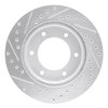 E-Line Drilled & Slotted Silver Brake Rotor, 2001-2004 Fits Multiple Makes/Models, Position: Front Right - image 3