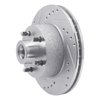 E-Line Drilled & Slotted Silver Brake Rotor, 1973-1989 Mopar, Position: Front Left - image 2