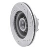E-Line Drilled & Slotted Silver Brake Rotor, 1973-1989 Mopar, Position: Front Left - image 3