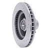 E-Line Drilled & Slotted Silver Brake Rotor, 1969-1973 Mopar, Position: Front Left - image 1