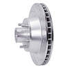 E-Line Drilled & Slotted Silver Brake Rotor, 1969-1973 Mopar, Position: Front Right - image 1