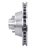 E-Line Drilled & Slotted Silver Brake Rotor, 1969-1973 Mopar, Position: Front Right - image 3