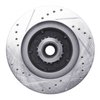 E-Line Drilled & Slotted Silver Brake Rotor, 1969-1973 Mopar, Position: Front Right - image 4