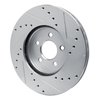 E-Line Drilled & Slotted Silver Brake Rotor, 1989-1995 Mopar, Position: Front Left - image 4