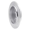 E-Line Drilled & Slotted Silver Brake Rotor, 1995-2003 Mopar, Position: Rear Right - image 3