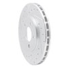 E-Line Drilled & Slotted Silver Brake Rotor, 1995-2000 Mopar, Position: Front Left - image 4