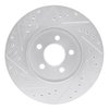 E-Line Drilled & Slotted Silver Brake Rotor, 1995-2006 Mopar, Position: Front Right - image 3