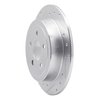 E-Line Drilled & Slotted Silver Brake Rotor, 1995-2007 Mopar, Position: Rear Left - image 4