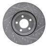 E-Line Drilled & Slotted Silver Brake Rotor, 2001-2010 Mopar, Position: Front Left - image 2