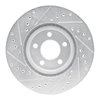 E-Line Drilled & Slotted Silver Brake Rotor, 2001-2010 Mopar, Position: Front Right - image 3
