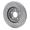 E-Line Drilled & Slotted Silver Brake Rotor, 2003-2009 Mopar, Position: Front Left - image 1