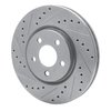 E-Line Drilled & Slotted Silver Brake Rotor, 2003-2009 Mopar, Position: Front Left - image 3