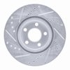E-Line Drilled & Slotted Silver Brake Rotor, 2003-2009 Mopar, Position: Front Right - image 2