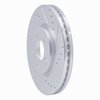 E-Line Drilled & Slotted Silver Brake Rotor, 2003-2009 Mopar, Position: Front Right - image 3
