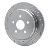 E-Line Drilled & Slotted Silver Brake Rotor, 2003-2010 Mopar, Position: Rear Left - image 1