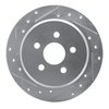 E-Line Drilled & Slotted Silver Brake Rotor, 2003-2010 Mopar, Position: Rear Left - image 3