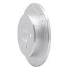E-Line Drilled & Slotted Silver Brake Rotor, 2003-2010 Mopar, Position: Rear Right - image 1
