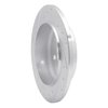 E-Line Drilled & Slotted Silver Brake Rotor, 2003-2010 Mopar, Position: Rear Right - image 2