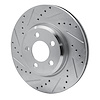 E-Line Drilled & Slotted Silver Brake Rotor, Fits Select Mopar, Position: Front Left - image 1