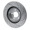 E-Line Drilled & Slotted Silver Brake Rotor, Fits Select Mopar, Position: Front Left - image 2