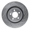 E-Line Drilled & Slotted Silver Brake Rotor, Fits Select Mopar, Position: Front Left - image 3