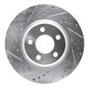 E-Line Drilled & Slotted Silver Brake Rotor, Fits Select Mopar, Position: Front Left - image 4