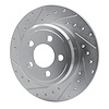 E-Line Drilled & Slotted Silver Brake Rotor, Fits Select Mopar, Position: Rear Left - image 1