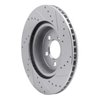 E-Line Drilled & Slotted Silver Brake Rotor, Fits Select Mopar, Position: Front Left - image 4