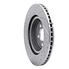 E-Line Drilled & Slotted Silver Brake Rotor, Fits Select Mopar, Position: Front Right - image 1