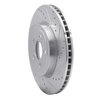 E-Line Drilled & Slotted Silver Brake Rotor, Fits Select Mopar, Position: Front Right - image 3