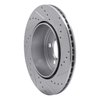 E-Line Drilled & Slotted Silver Brake Rotor, Fits Select Mopar, Position: Rear Left - image 3