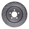E-Line Drilled & Slotted Silver Brake Rotor, Fits Select Mopar, Position: Rear Left - image 4