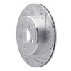 E-Line Drilled & Slotted Silver Brake Rotor, Fits Select Mopar, Position: Rear Right - image 2