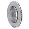 E-Line Drilled & Slotted Silver Brake Rotor, Fits Select Mopar, Position: Rear Right - image 4