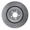 E-Line Drilled & Slotted Silver Brake Rotor, Fits Select Mopar, Position: Front Left - image 4