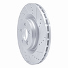 E-Line Drilled & Slotted Silver Brake Rotor, Fits Select Mopar, Position: Front Right - image 1