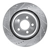 E-Line Drilled & Slotted Silver Brake Rotor, Fits Select Mopar, Position: Rear Left - image 1