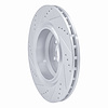 E-Line Drilled & Slotted Silver Brake Rotor, Fits Select Mopar, Position: Rear Right - image 1
