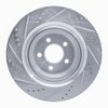 E-Line Drilled & Slotted Silver Brake Rotor, Fits Select Mopar, Position: Rear Right - image 4
