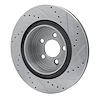 E-Line Drilled & Slotted Silver Brake Rotor, Fits Select Mopar, Position: Rear Left - image 1