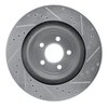 E-Line Drilled & Slotted Silver Brake Rotor, Fits Select Mopar, Position: Rear Left - image 2