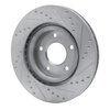 E-Line Drilled & Slotted Silver Brake Rotor, Fits Select Fits Multiple Makes/Models, Position: Front Left - image 2