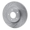 E-Line Drilled & Slotted Silver Brake Rotor, Fits Select Fits Multiple Makes/Models, Position: Front Left - image 3