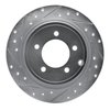 E-Line Drilled & Slotted Silver Brake Rotor, 2007-2017 Fits Multiple Makes/Models, Position: Rear Left - image 4