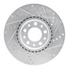 E-Line Drilled & Slotted Silver Brake Rotor, Fits Select Mopar, Position: Front Left - image 3