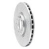E-Line Drilled & Slotted Silver Brake Rotor, Fits Select Mopar, Position: Front Left - image 4